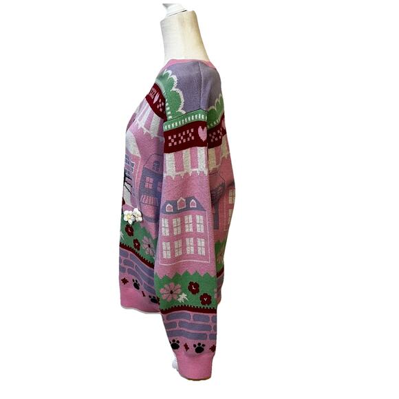 Kikis Delivery Service Sweater Studio Ghibli Jiji Cat Women's Size Med Boxlunch - Picture 4 of 9